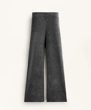CABLE KNIT FLARE TROUSERS- Заказать в России
