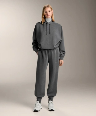 Джоггеры из мягкого модала с меланжем- Заказать в России