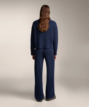 STRAIGHT LEG 100% CASHMERE TROUSERS- Заказать в России