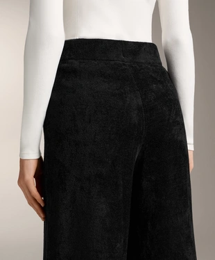 FINE CHENILLE STRAIGHT-LEG TROUSERS- Заказать в России