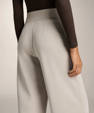 SUPER HIGH-RISE TROUSERS WITH SIDE RIB AND BRUSHED MODAL- Заказать в России