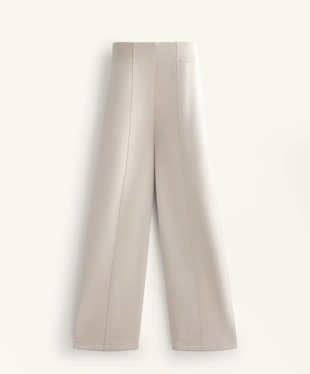 SUPER HIGH-RISE TROUSERS WITH SIDE RIB AND BRUSHED MODAL- Заказать в России
