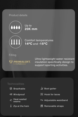 PRIMALOFT® FEEL THE PERFORMANCE TM SKI WATERPROOF RELAXED STRAIGHT-LEG TROUSERS- Заказать в России