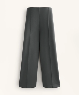 SUPER HIGH-RISE STRAIGHT-LEG TROUSERS WITH BRUSHED MODAL- Заказать в России