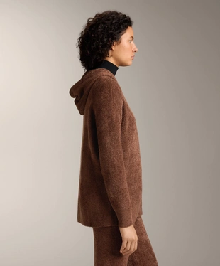 CHUNKY CHENILLE HOODED JACKET- Заказать в России