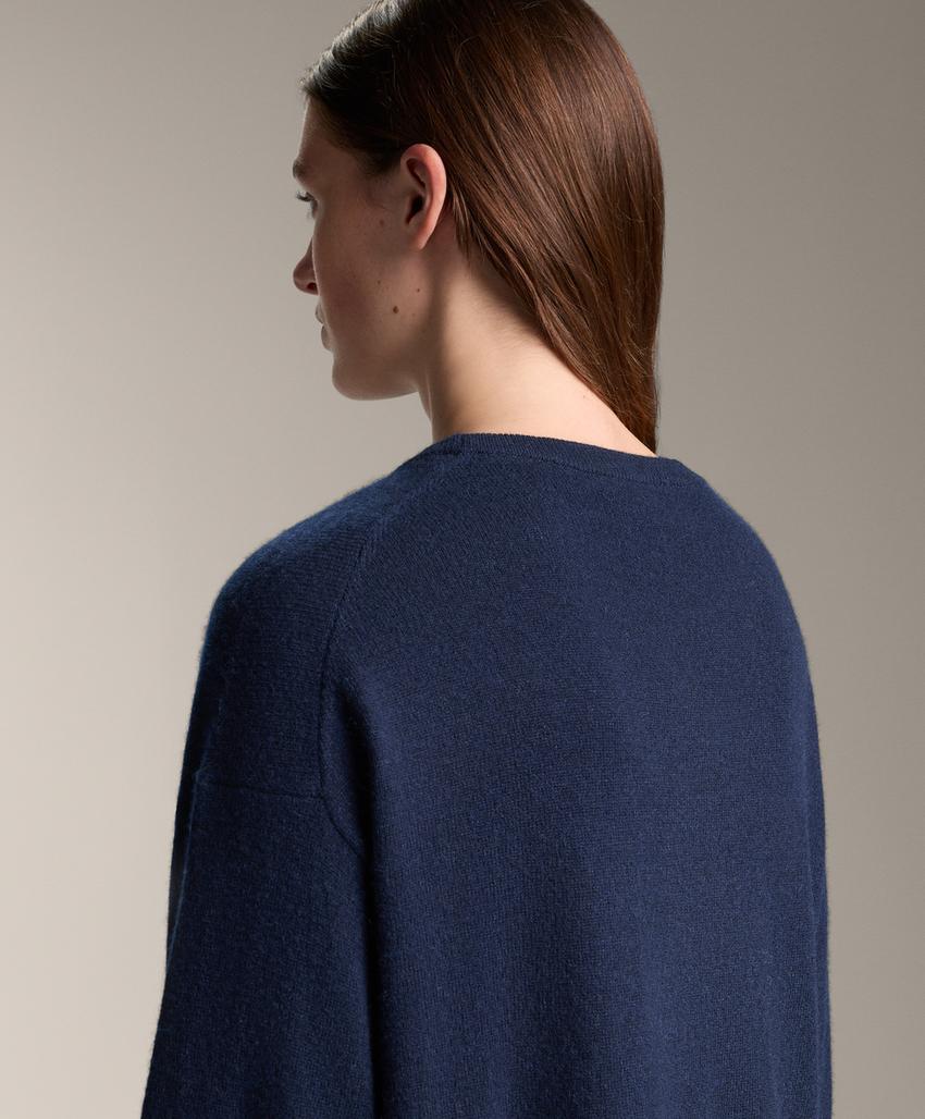 Свитер с круглым вырезом из 100% кашемира