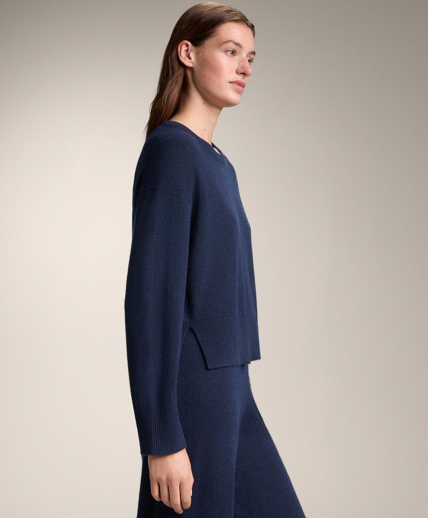 Свитер с круглым вырезом из 100% кашемира