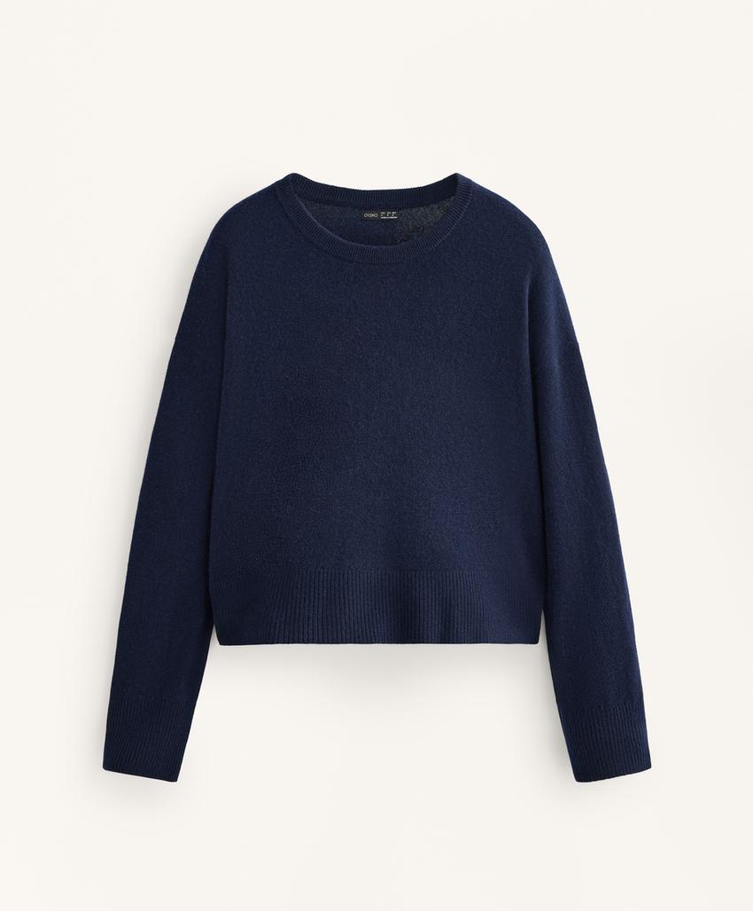 Свитер с круглым вырезом из 100% кашемира