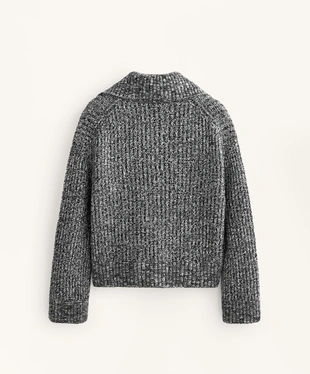 HALF-ZIP TWISTED KNIT JUMPER- Заказать в России