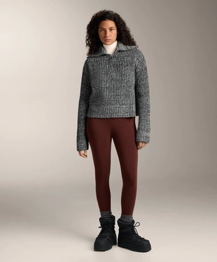 HALF-ZIP TWISTED KNIT JUMPER- Заказать в России
