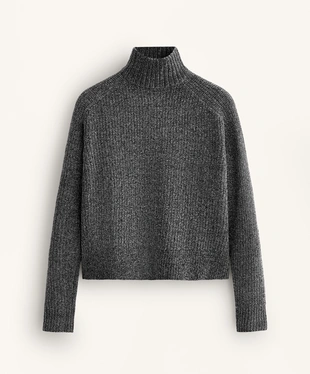 HIGH NECK CABLE KNIT JUMPER- Заказать в России