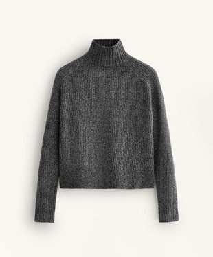 HIGH NECK CABLE KNIT JUMPER- Заказать в России