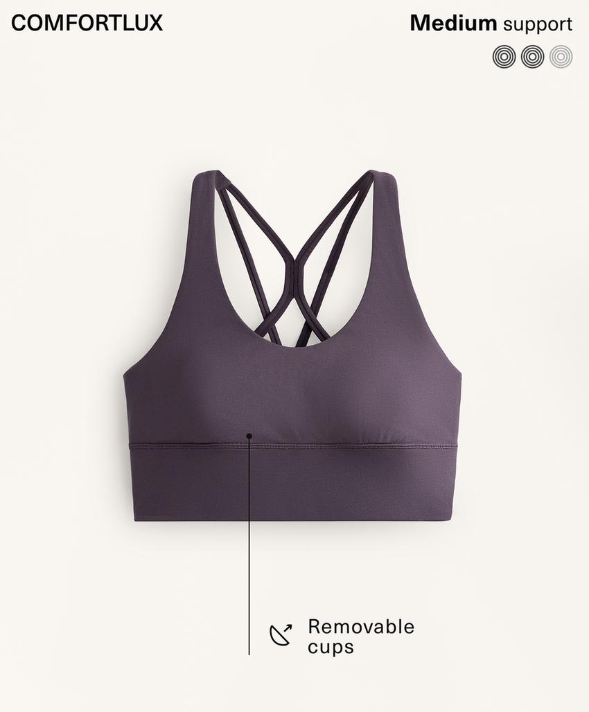 Спортивный топ comfortlux средней поддержки с вкладышами