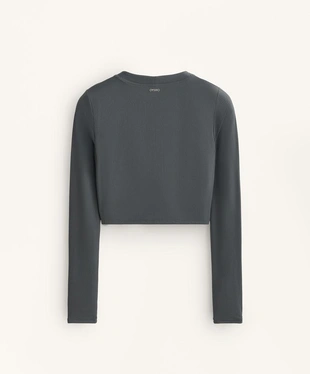 Футболка с длинным рукавом из ребристого материала COMFORTLUX- Заказать в России