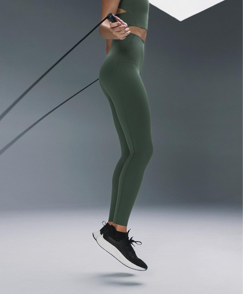 Леггинсы с высокой посадкой и утяжкой в области талии до щиколотки