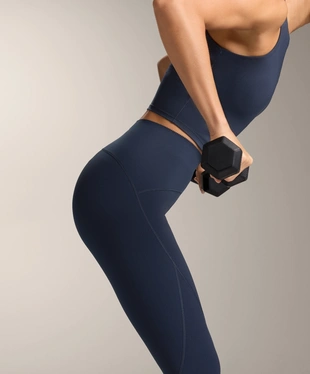 COMPRESSIVE HIGH RISE ANKLE-LENGTH BASIC LEGGINGS- Заказать в России