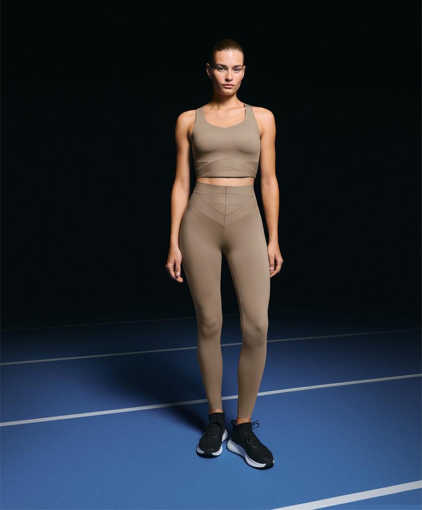 Леггинсы длиной до щиколотки с высокой талией и компрессией core control block 65 см l33669254