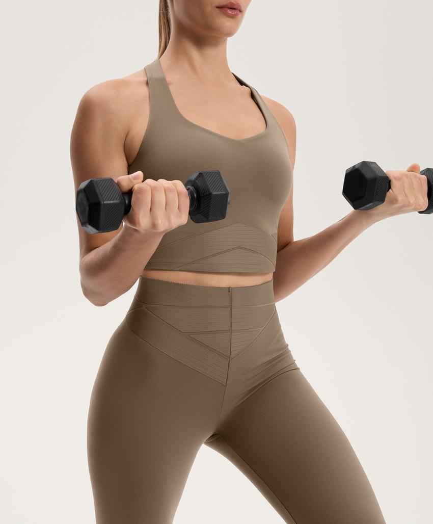 Леггинсы длиной до щиколотки с высокой талией и компрессией core control block 65 см l33669254