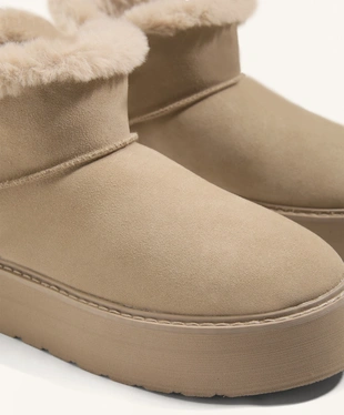 LEATHER PLATFORM BOOT- Заказать в России