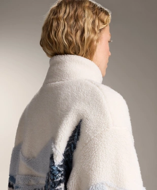 FAUX-SHEARLING JACKET WITH MOUNTAIN PRINT- Заказать в России