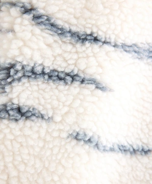 Куртка-свитер с длинной молнией из искусственного меха с рисунком лыжника- Заказать в России