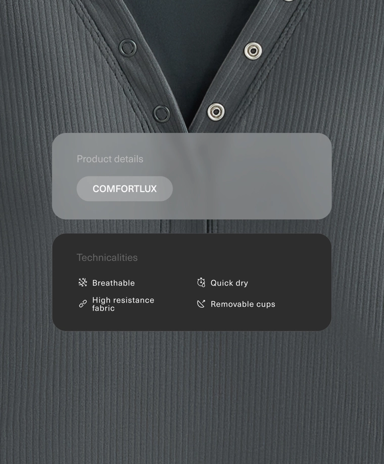 Футболка с коротким рукавом из ребристого материала comfortlux