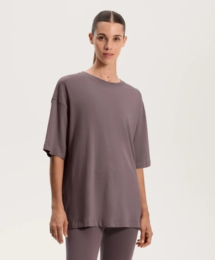 SHORT SLEEVE COTTON BLEND T-SHIRT- Заказать в России