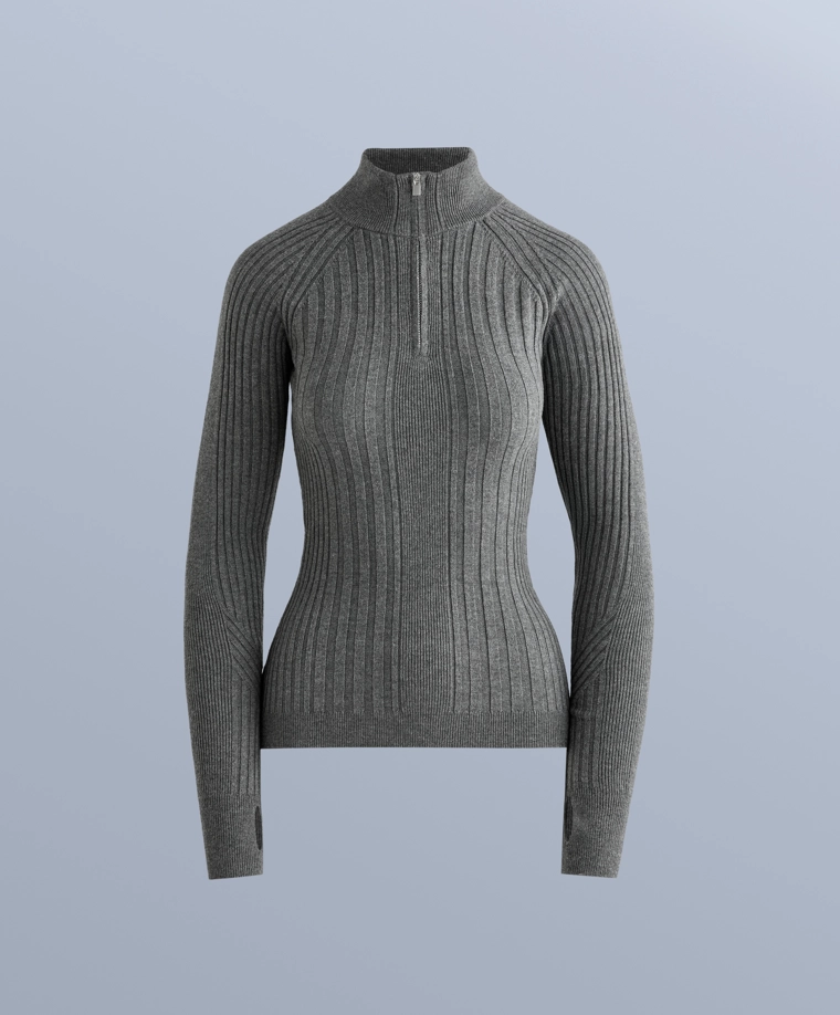 Термальная футболка базовый слой из мериносовой шерсти в рубчик