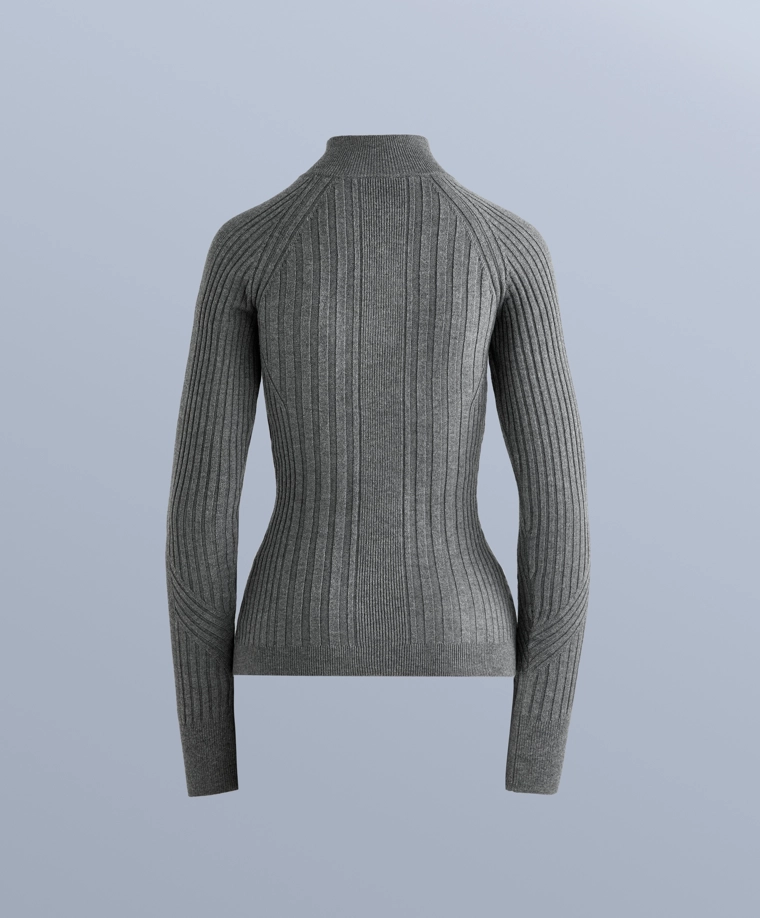 Термальная футболка базовый слой из мериносовой шерсти в рубчик