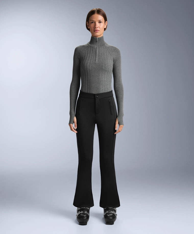 Термальная футболка базовый слой из мериносовой шерсти в рубчик