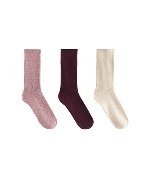 3 PAIRS OF COTTON BLEND CLASSIC SOCKS- Заказать в России
