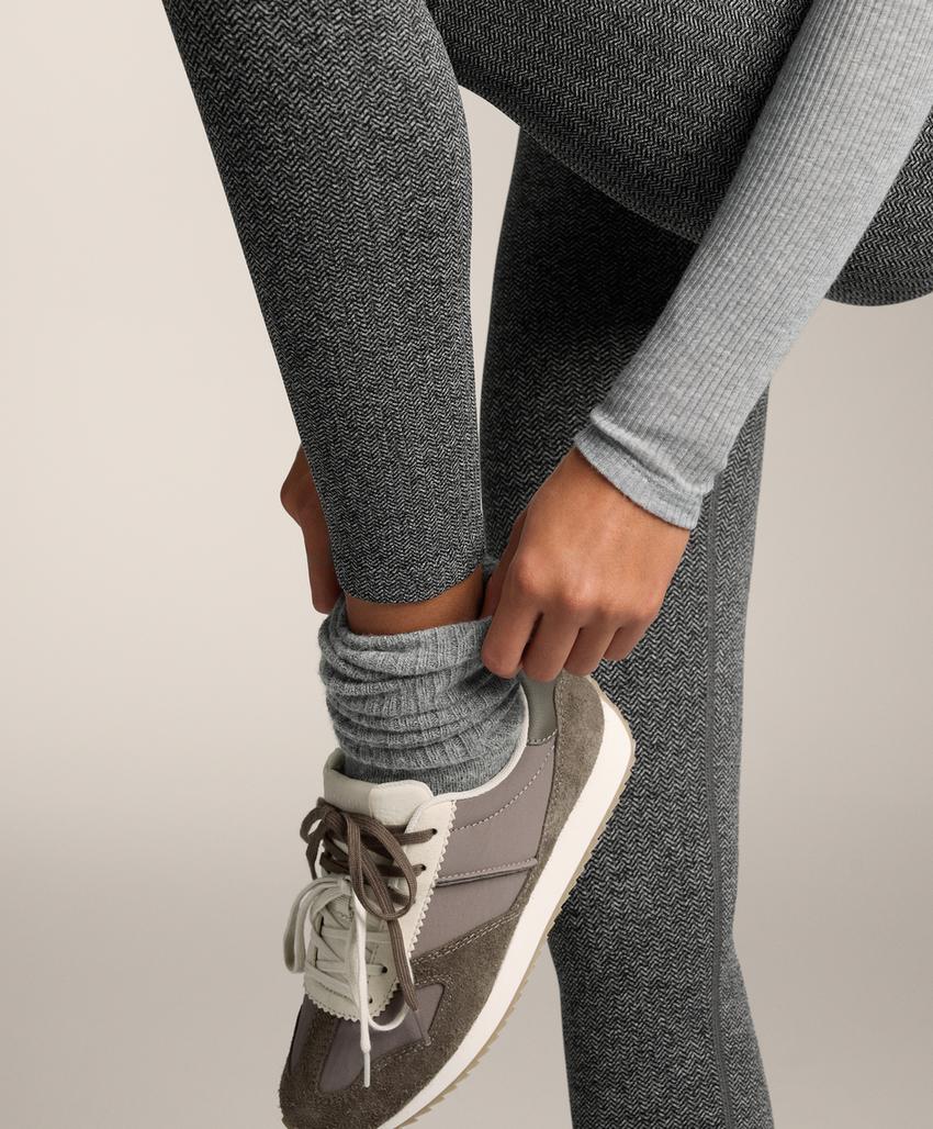 Леггинсы до лодыжек без швов, длиной 65 см