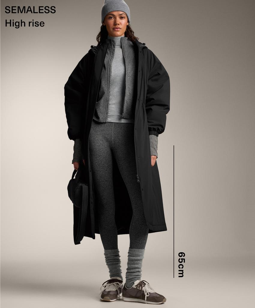 Леггинсы до лодыжек без швов, длиной 65 см