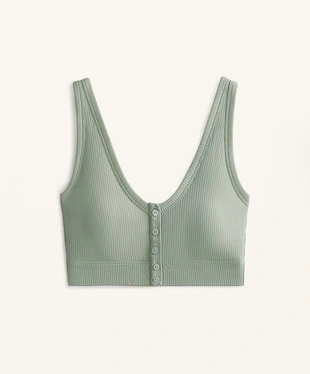 Топ-майка COMFORTLUX из ребристого трикотажа с открытой спиной в стиле бейкер- Заказать в России