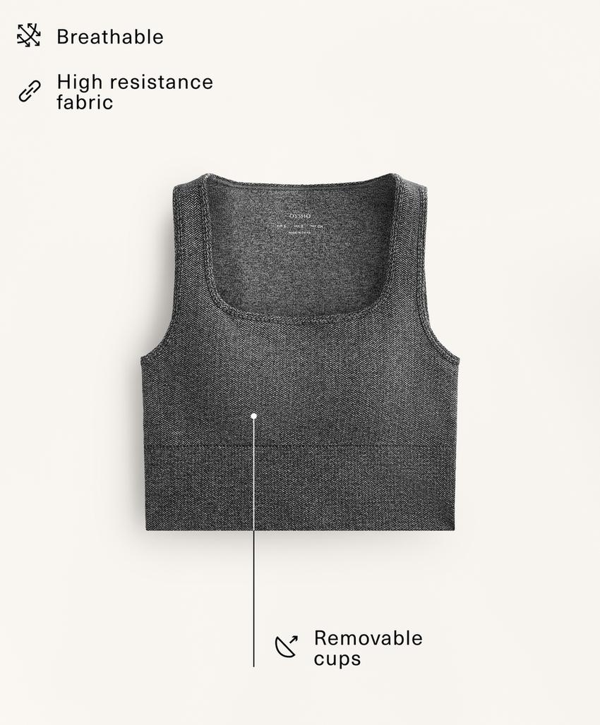 Бесшовный топ-майка