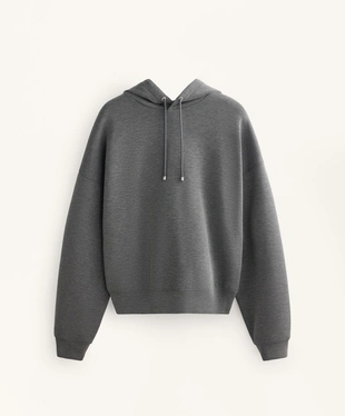 Худи прямого кроя с капюшоном из меланжа из модала- Заказать в России