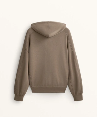 Худи прямого кроя с деталями из мягкого модала- Заказать в России