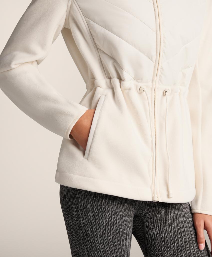 Пуховик из полара fellex® aerogel с регулируемой талией