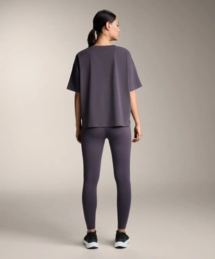 BOXY SHORT-SLEEVE COTTON BLEND T-SHIRT- Заказать в России