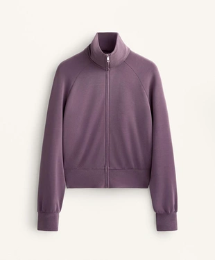 HIGH-NECK JACKET WITH FITTED WAIST AND SOFT-TOUCH MODAL- Заказать в России