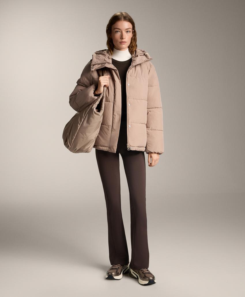 Фланелистые брюки с высокой посадкой и карманами