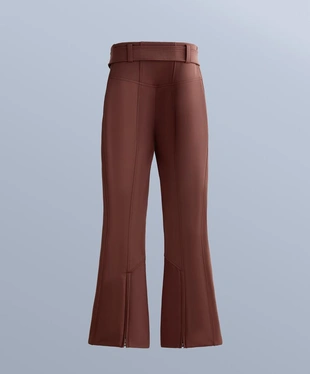 WATER-RESISTANT HIGH-RISE FLARE STRETCH SKI TROUSERS- Заказать в России