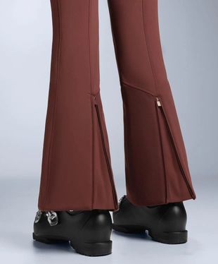 WATER-RESISTANT HIGH-RISE FLARE STRETCH SKI TROUSERS- Заказать в России