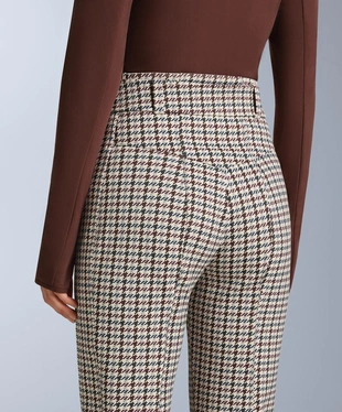 WATER-RESISTANT HIGH-RISE PRINTED FLARE STRETCH SKI TROUSERS- Заказать в России