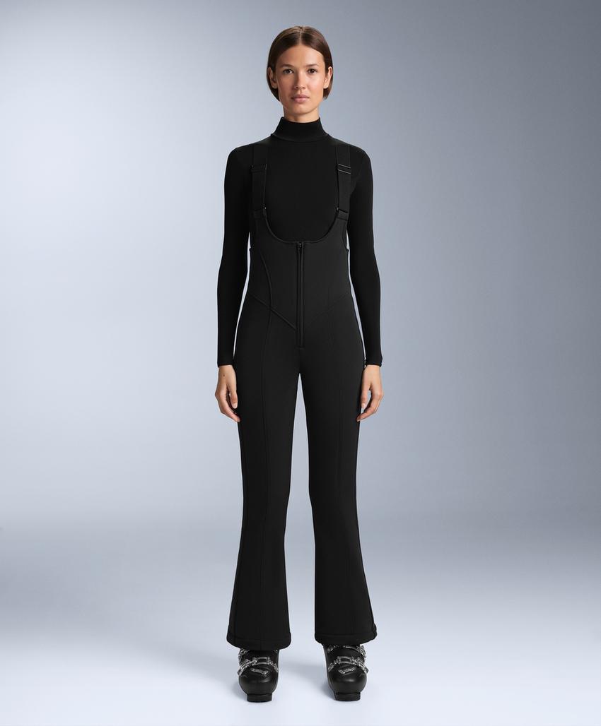 Водонепроницаемые брюки-сарафаны для лыж с фактурным расширением