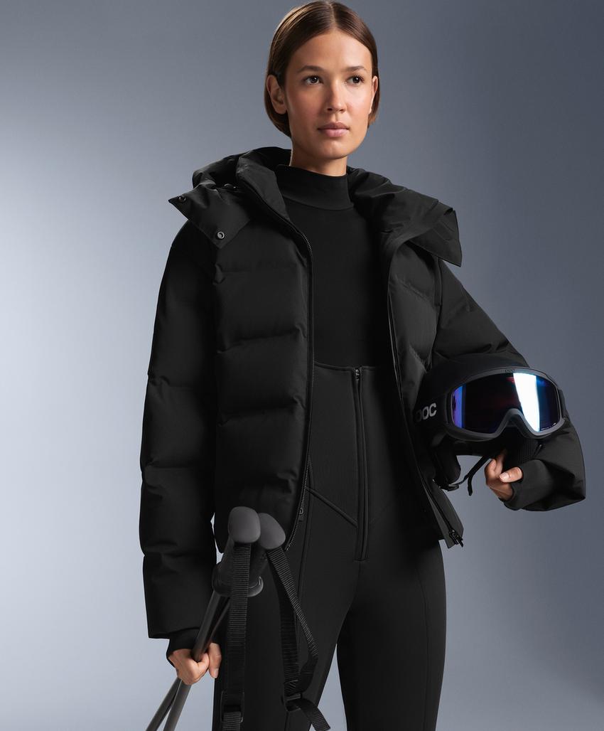 Водонепроницаемые брюки-сарафаны для лыж с фактурным расширением