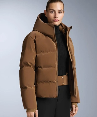 MINARDI PIUME SKI WATER-RESISTANT SATIN PADDED DOWN JACKET- Заказать в России