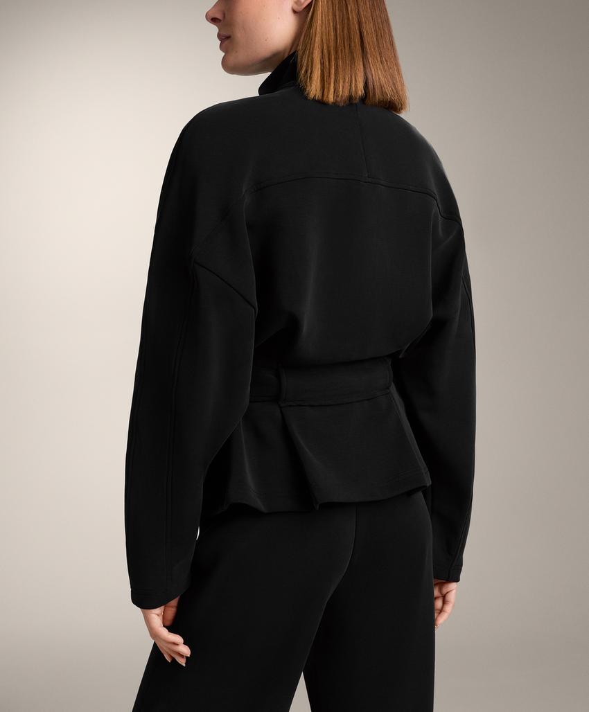 Длинный плащ на запах из мягкого модала