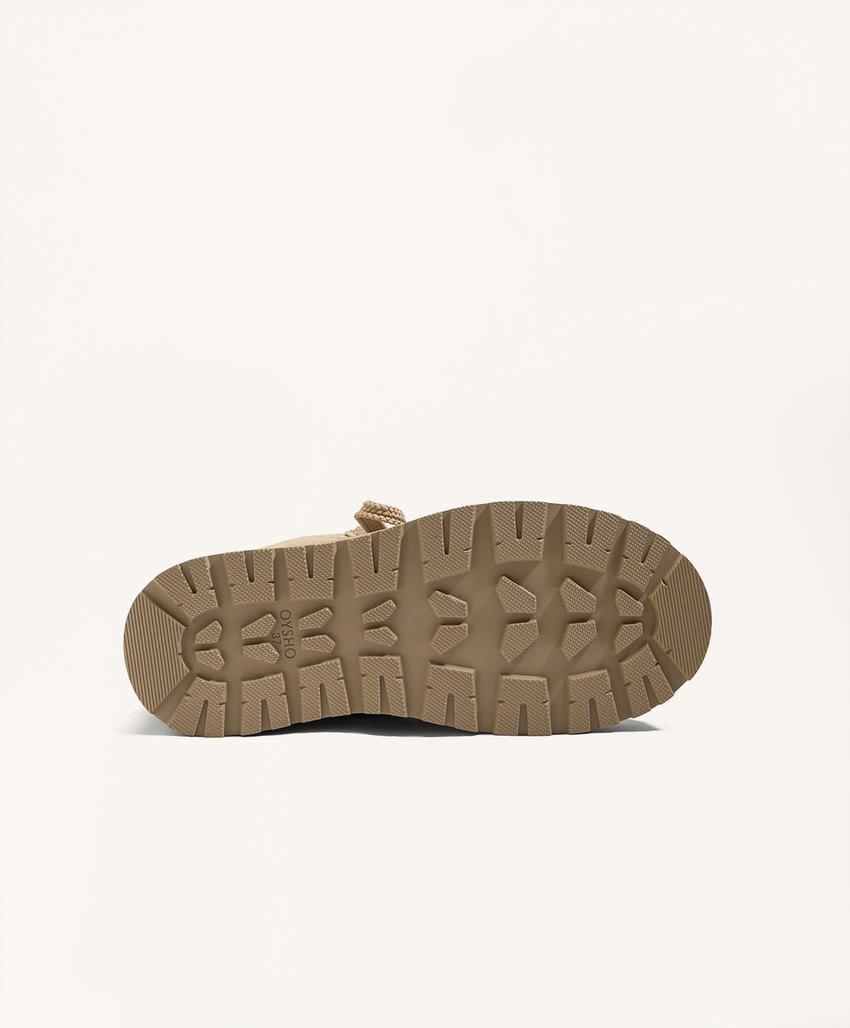 Ботильоны на шнуровке с подошвой