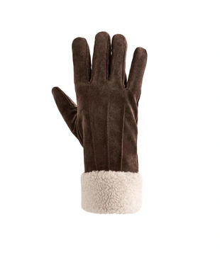 DOUBLE-FACED LEATHER GLOVES- Заказать в России